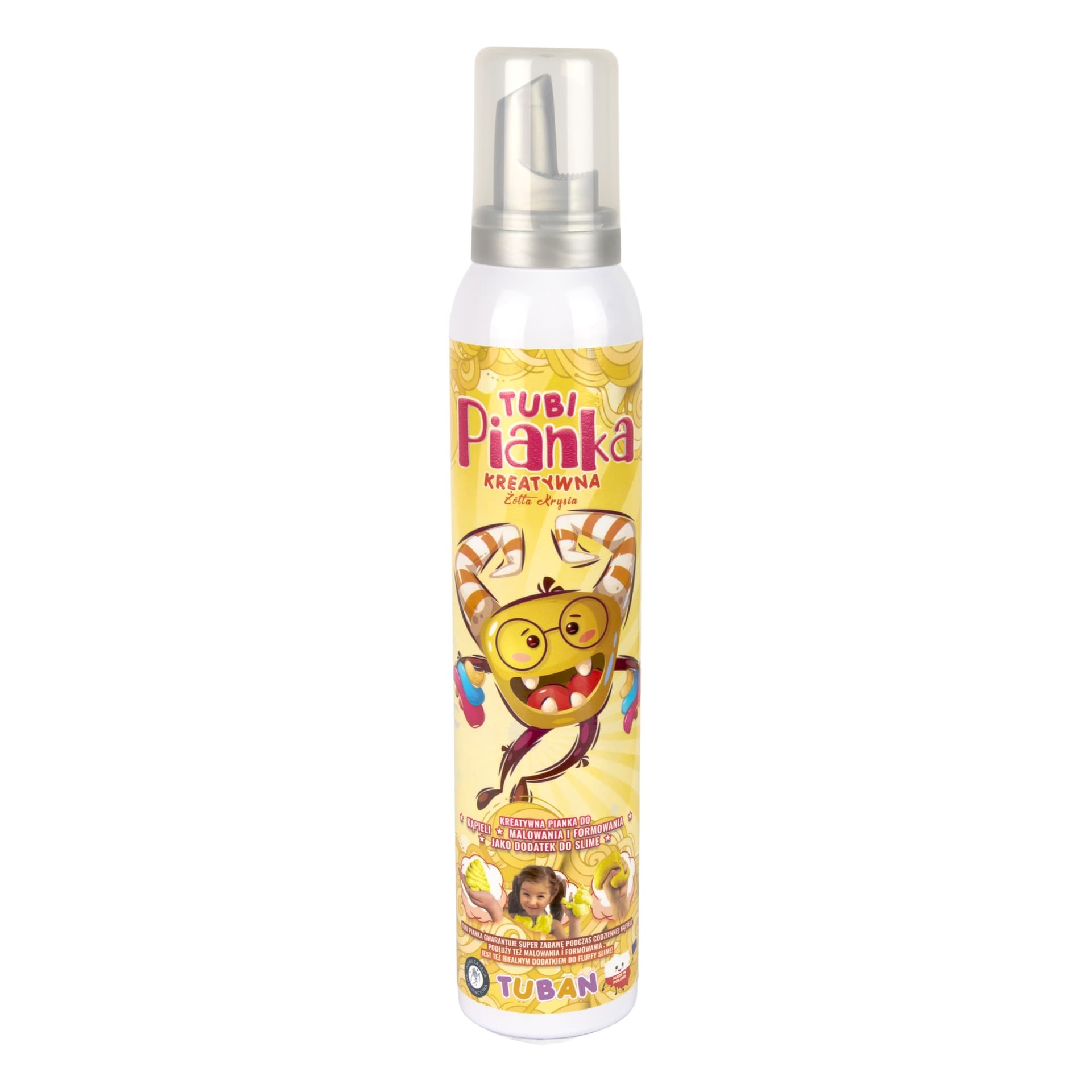 Tubi Pianka do kąpieli żółta 200 ml