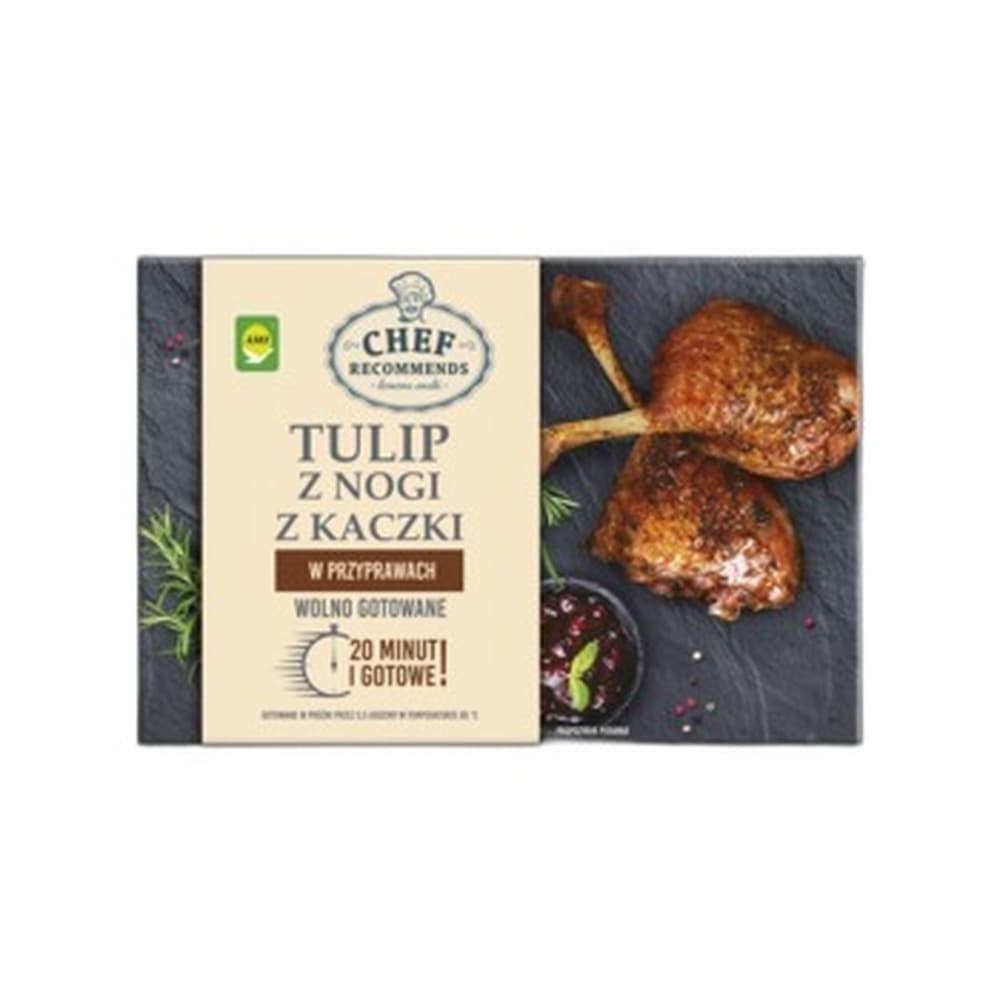 TULIP Z NOGI Z KACZKI W PRZYPRAWACH WOLNO GOTOWANE 400G CHEF RECOMENDS