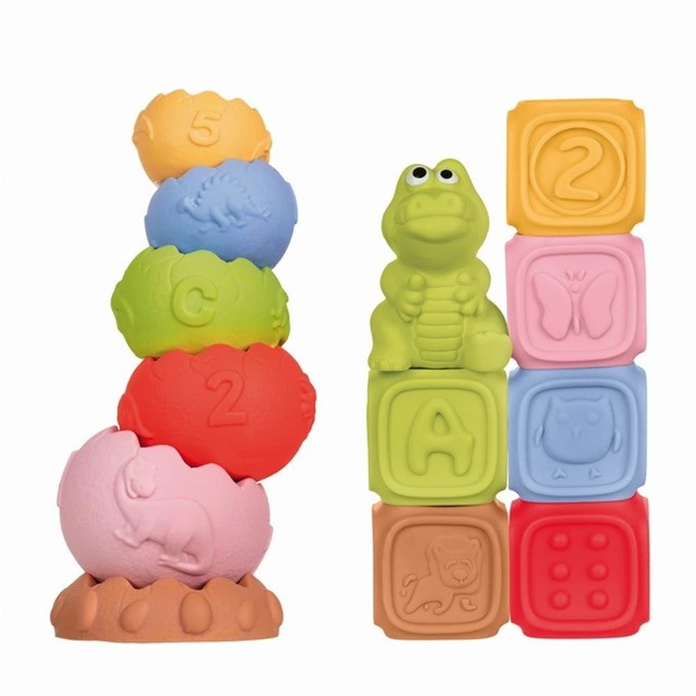 Tullo klocki sensoryczne piramida edukacyjna Montessori 13 sztuk