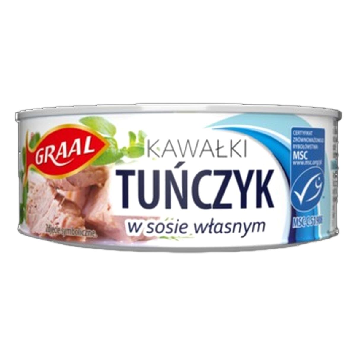 Tuńczyk kawałki w sosie własnym Graal 170 g