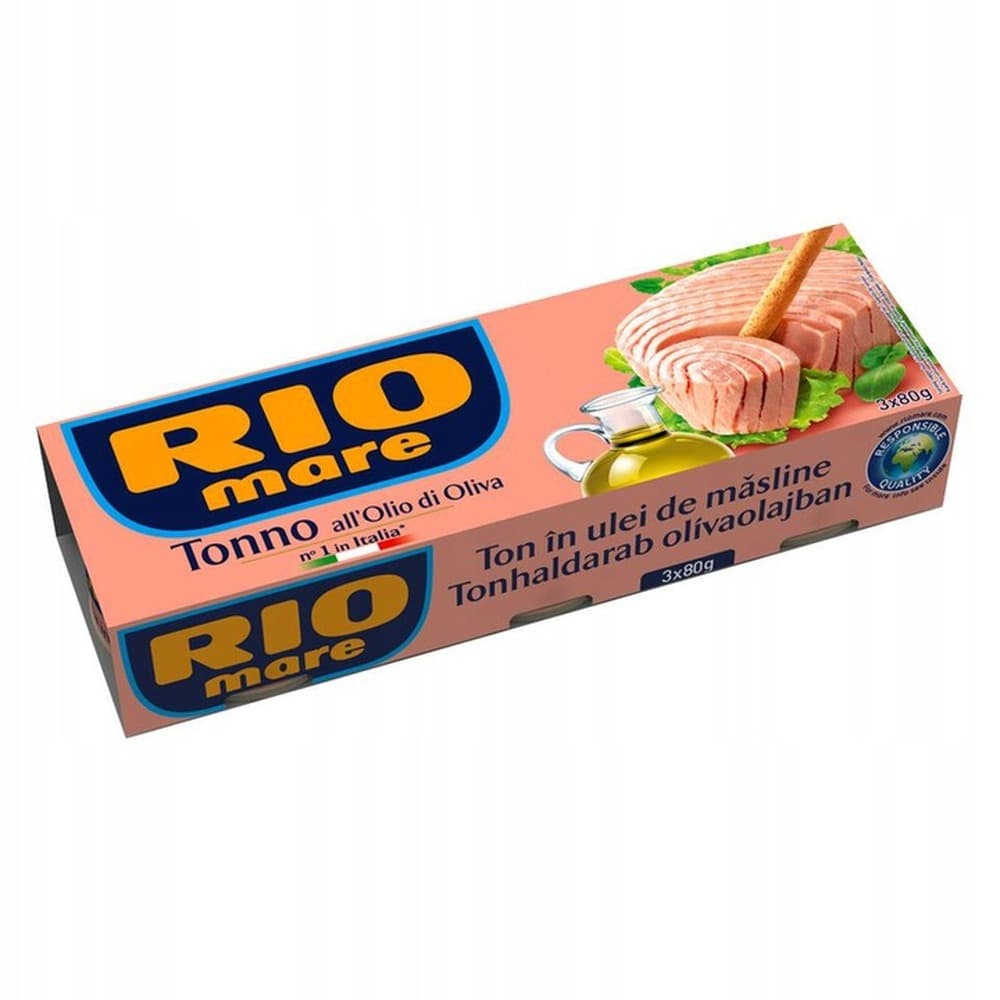 tuńczyk oliwa z oliwek 3x80g rio mare