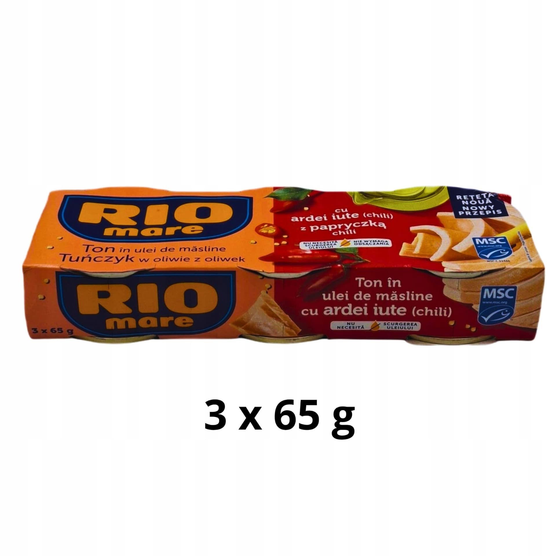 Rio Mare Tuńczyk w Oliwie z Oliwek z Chili 3 x 65 g