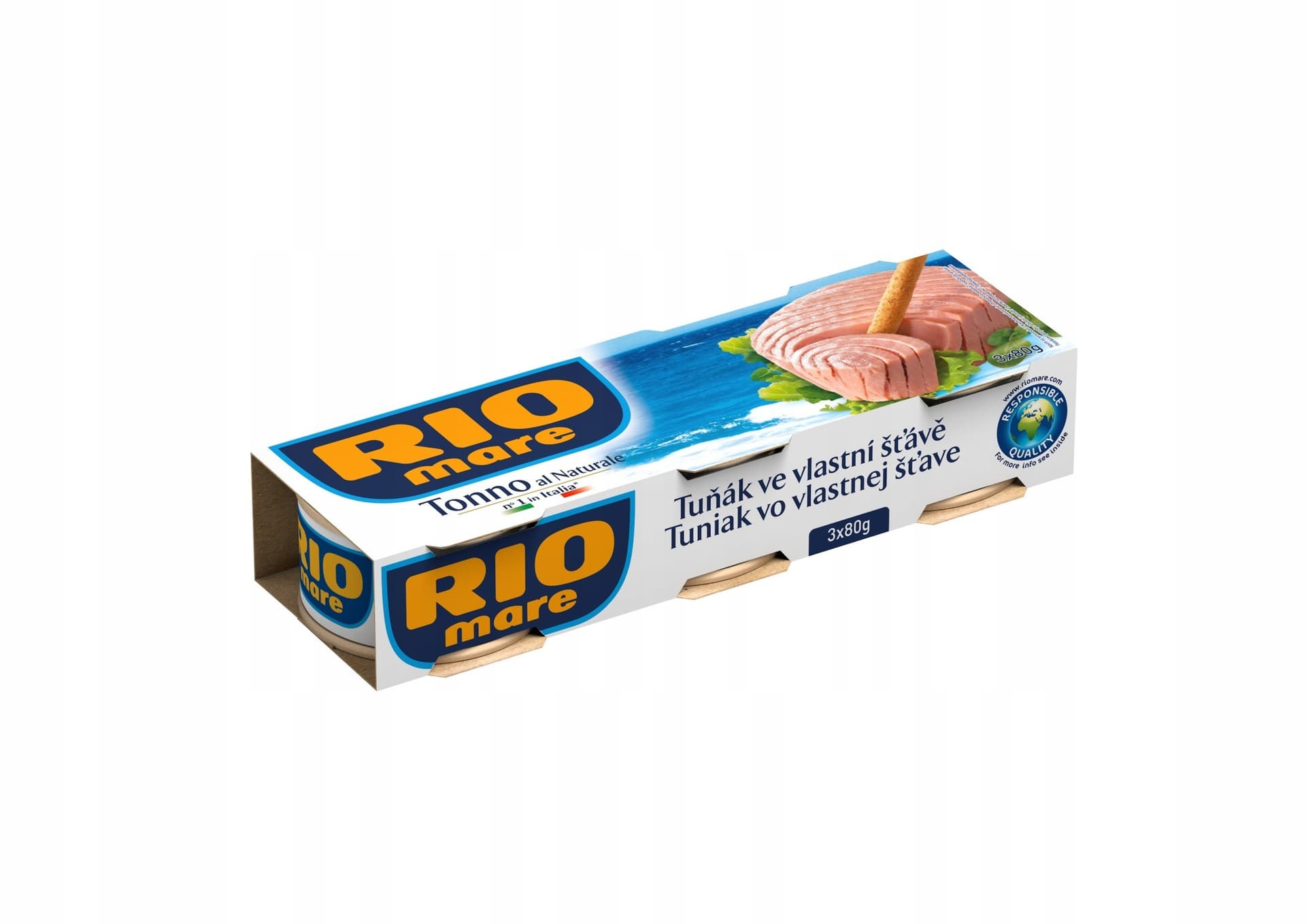 tuńczyk w sosie własnym rio mare 3x80g