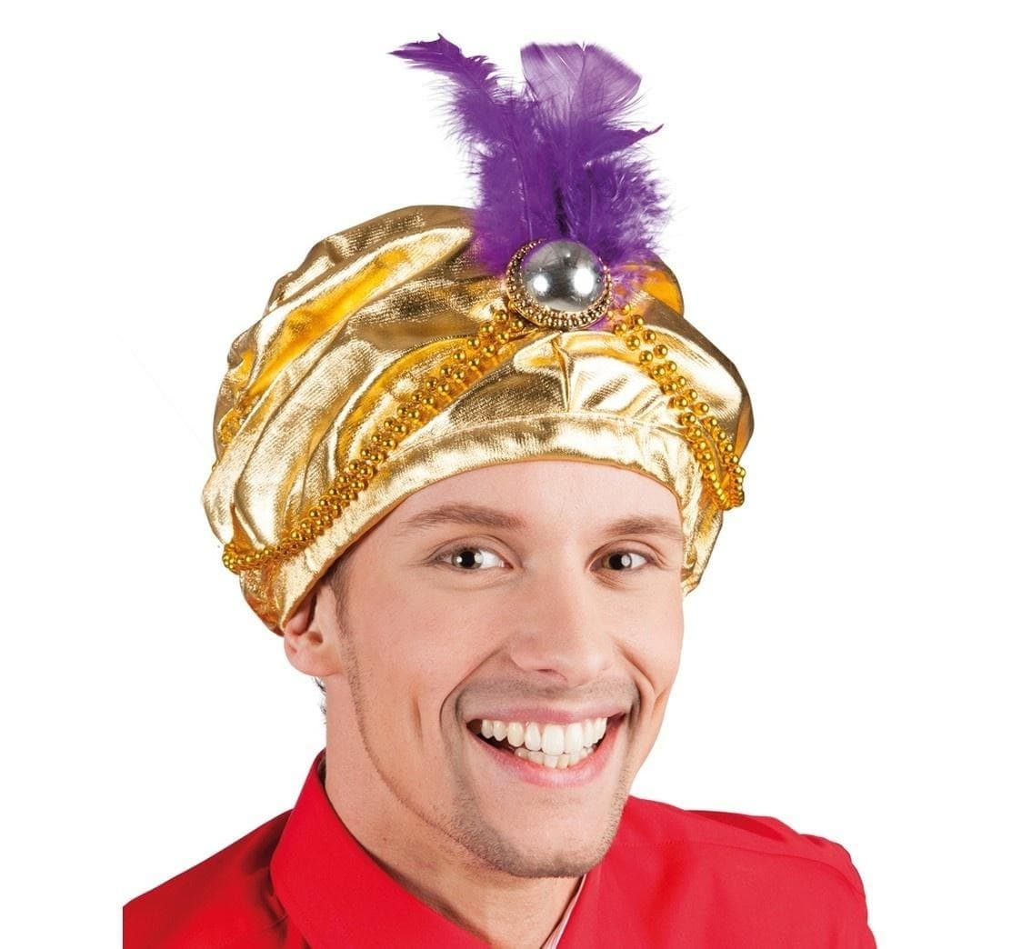 Turban Sułtana Selima z piórkiem 19 cm