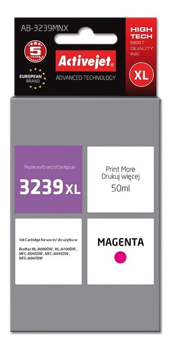 Tusz zamiennik Activejet AB-3239MNX Supreme do Brother LC3239XLM purpurowy 50 ml