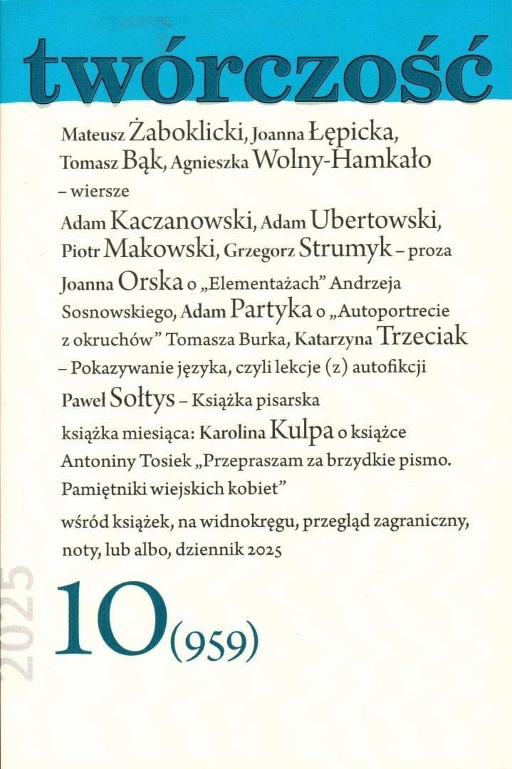 Twórczość numer 10/2025 - praca zbiorowa