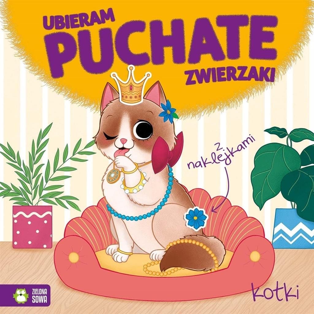 Ubieram puchate zwierzaki. Kotki - Kolorowanka dla Dzieci