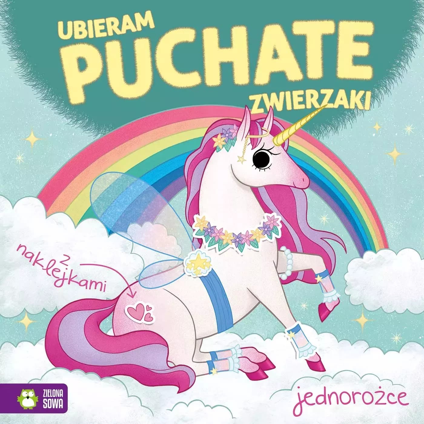 Ubieranki Jednorożce. Kolorowanka z Naklejkami dla Dzieci