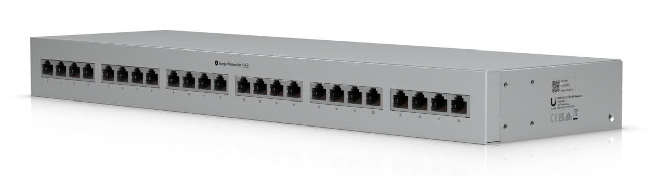 Ubiquiti UACC-ETH-SP-Panel-24 Szary - Panel Ochrony Ethernet 24-portowy