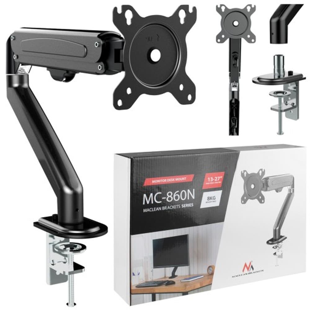 Maclean Uchwyt do Monitora MC-860N Czarny