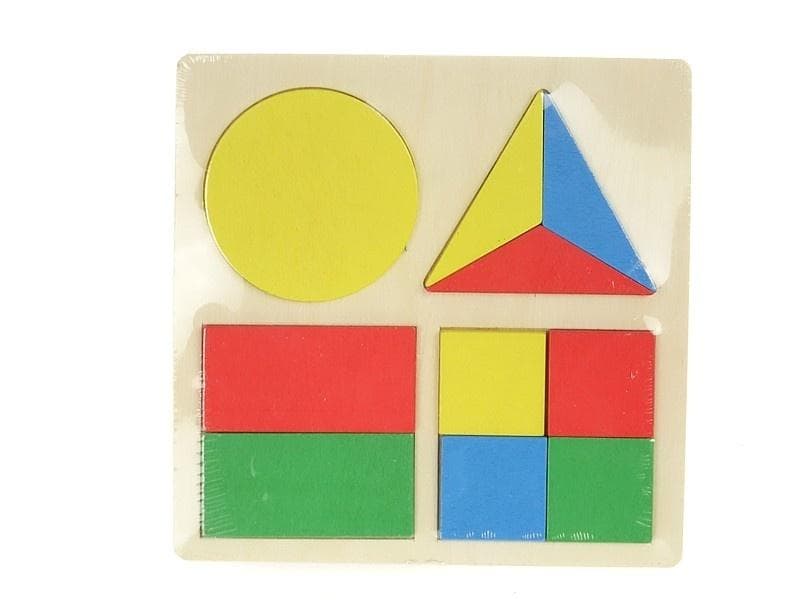 Drewniana układanka dla dzieci - puzzle edukacyjne
