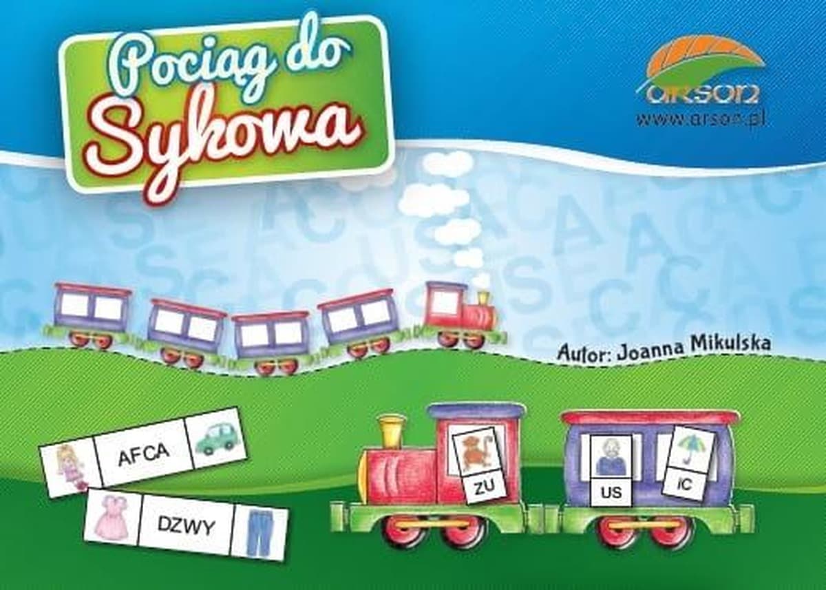 Układanka logopedyczna Pociąg do Sykowa do ćwiczeń wymowy