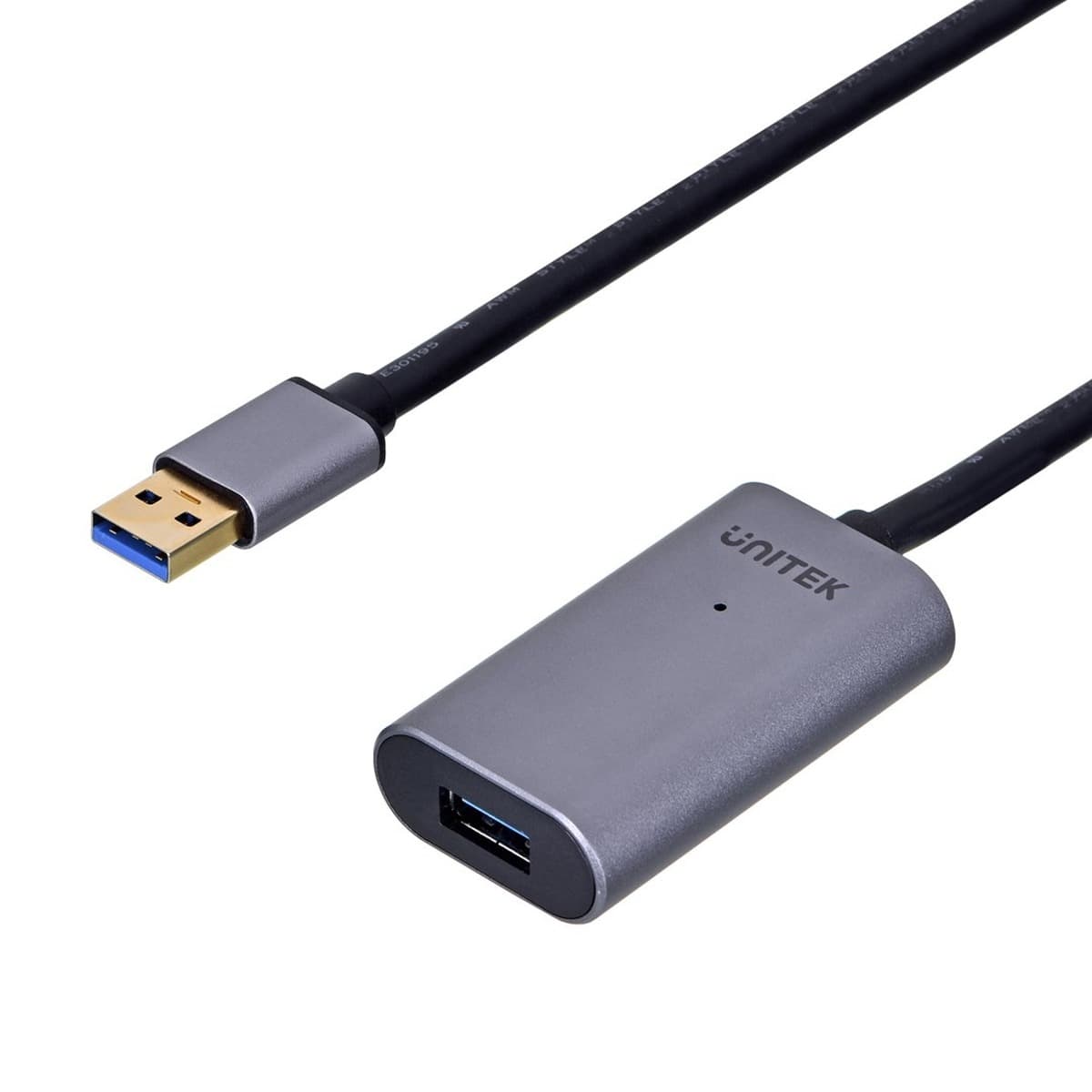UNITEK Wzmacniacz Sygnału USB 2.0, 5m, Premium, Szary