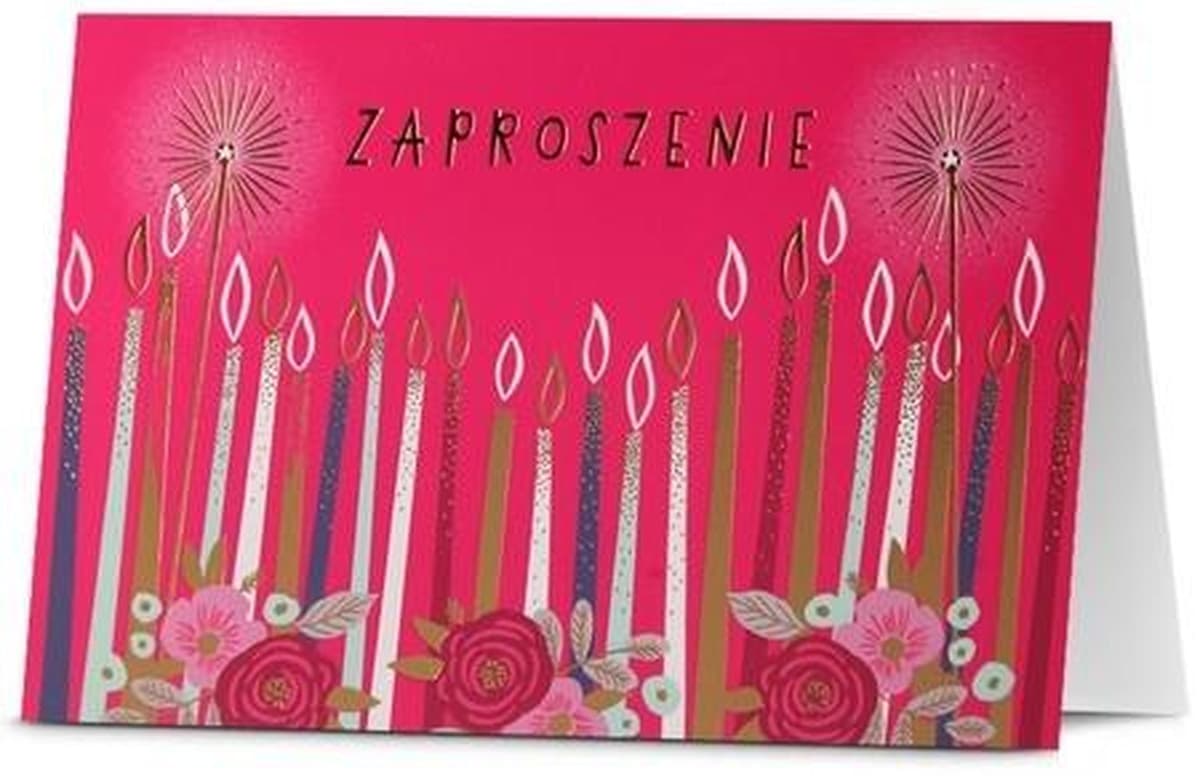 Uniwersalne zaproszenia okolicznościowe z kopertami 5 szt
