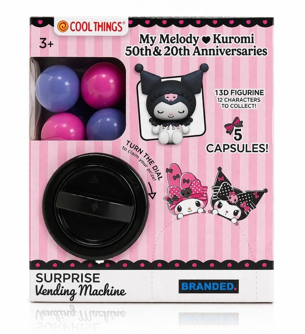 Zestaw Vending Machine My Melody & Kuromi z kapsułami niespodziankami