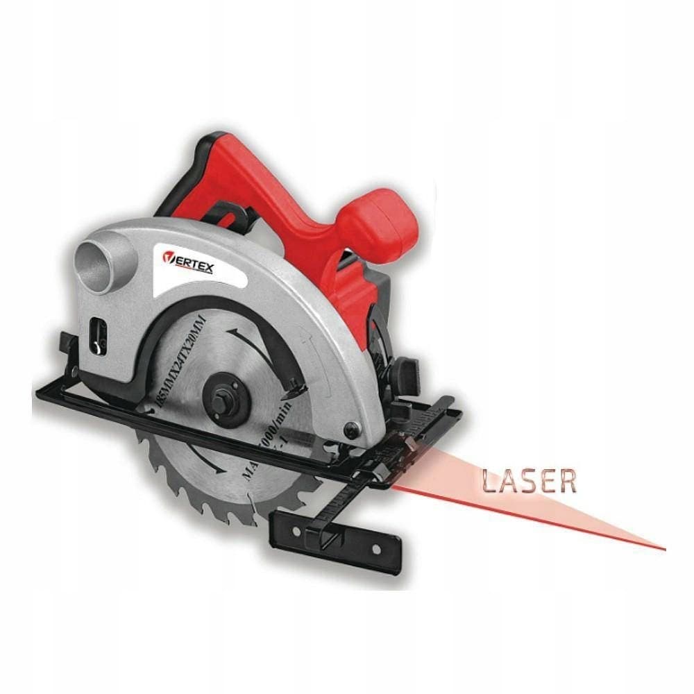VERTEX Pilarka Tarczowa 185mm / 1400W z Laserem