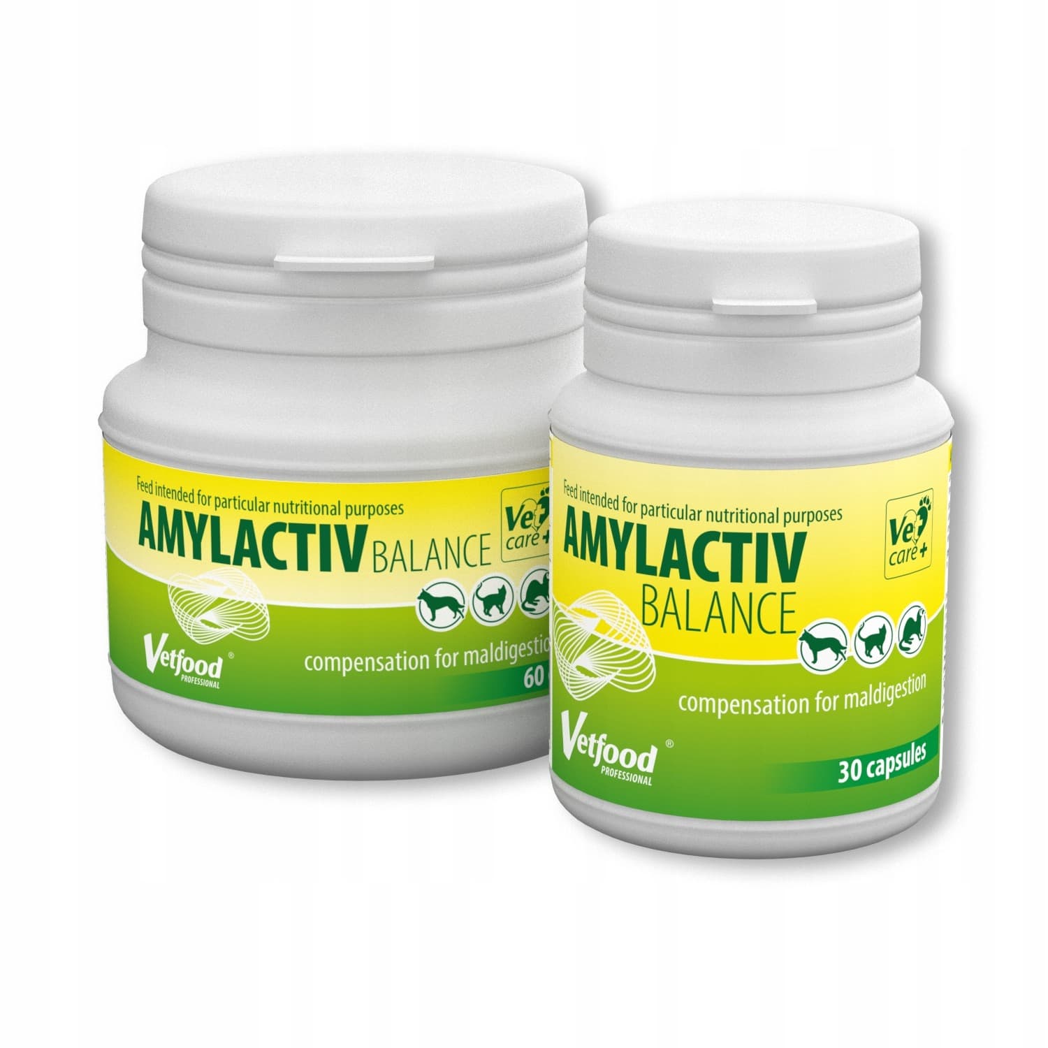 Vetfood Amylactiv Balance na trawienie dla psów i kotów, 60 kapsułek