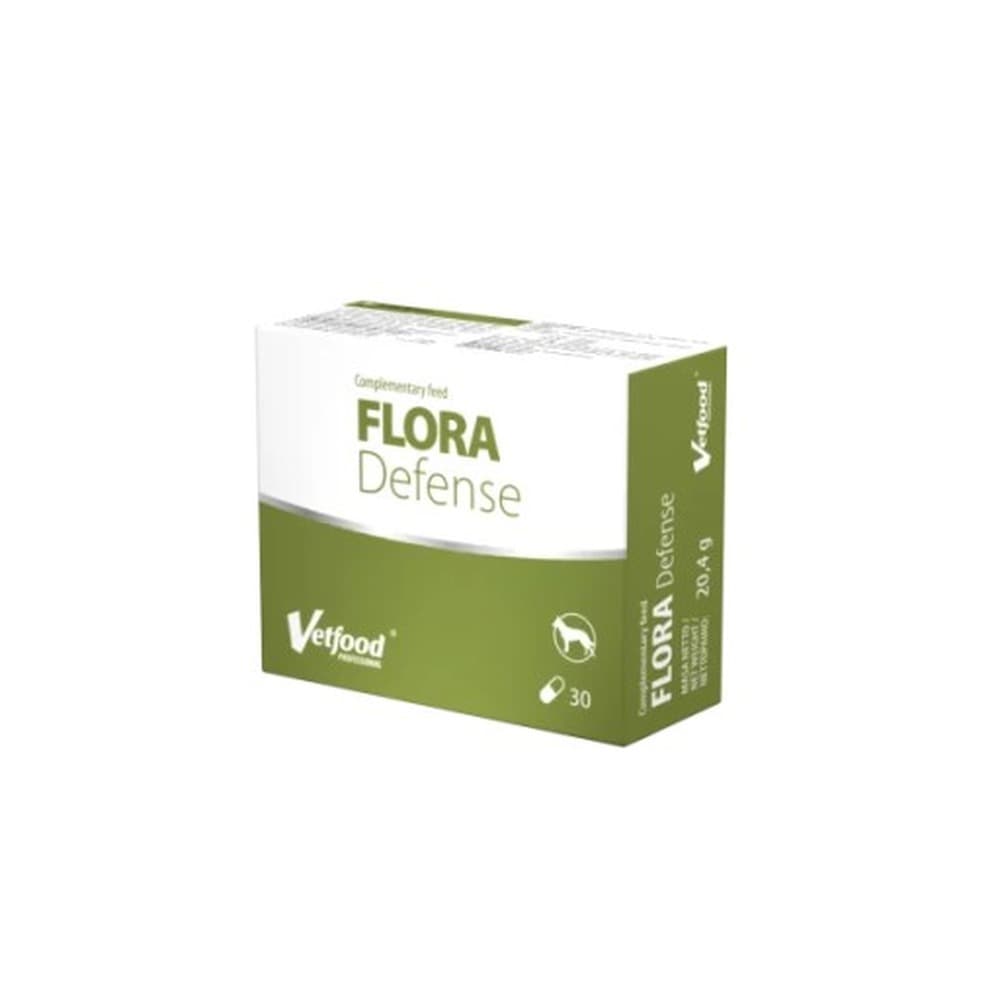 VetFood Flora Defense probiotyk dla psów i kotów, 30 kapsułek