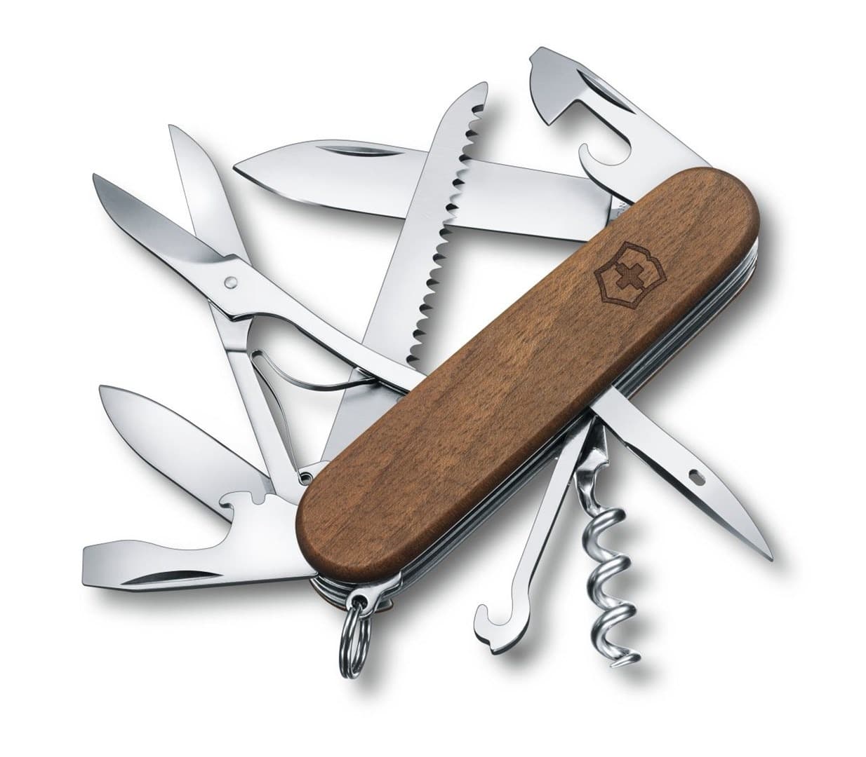 Victorinox nóż wielofunkcyjny Huntsman Wood ze stali nierdzewnej