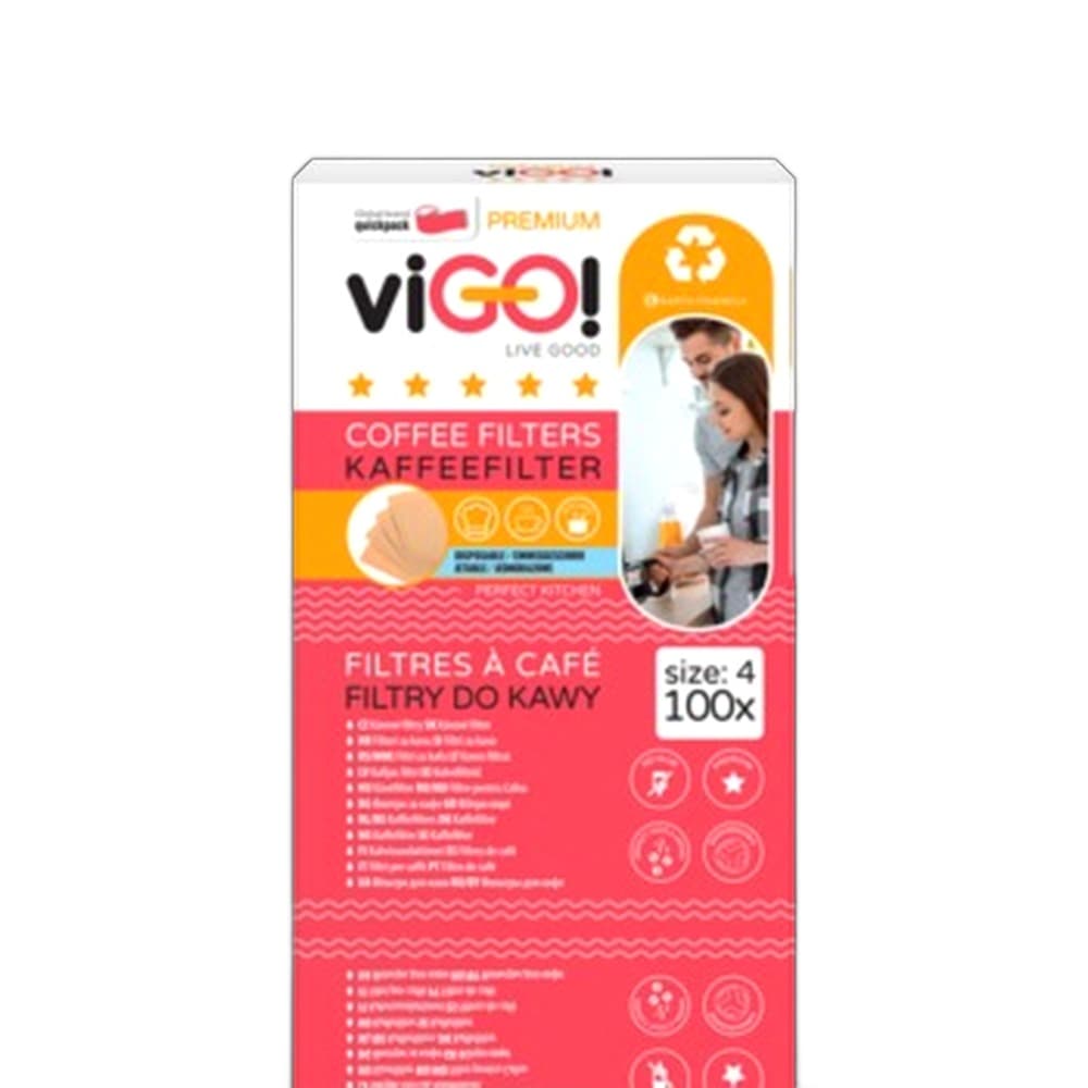viGO! Filtry do kawy 100 szt. size 4