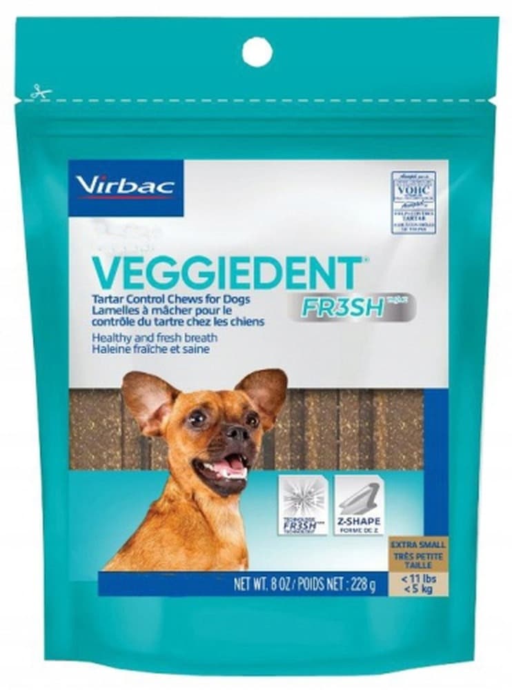 VIRBAC VEGGIEDENT FRESH XS gryzaki dentystyczne dla psów małych ras