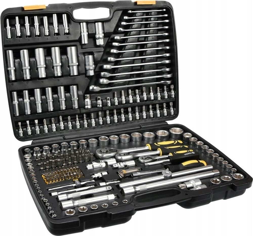VOREL Zestaw Kluczy Nasadowych 216el 1/2", 3/8", 1/4"