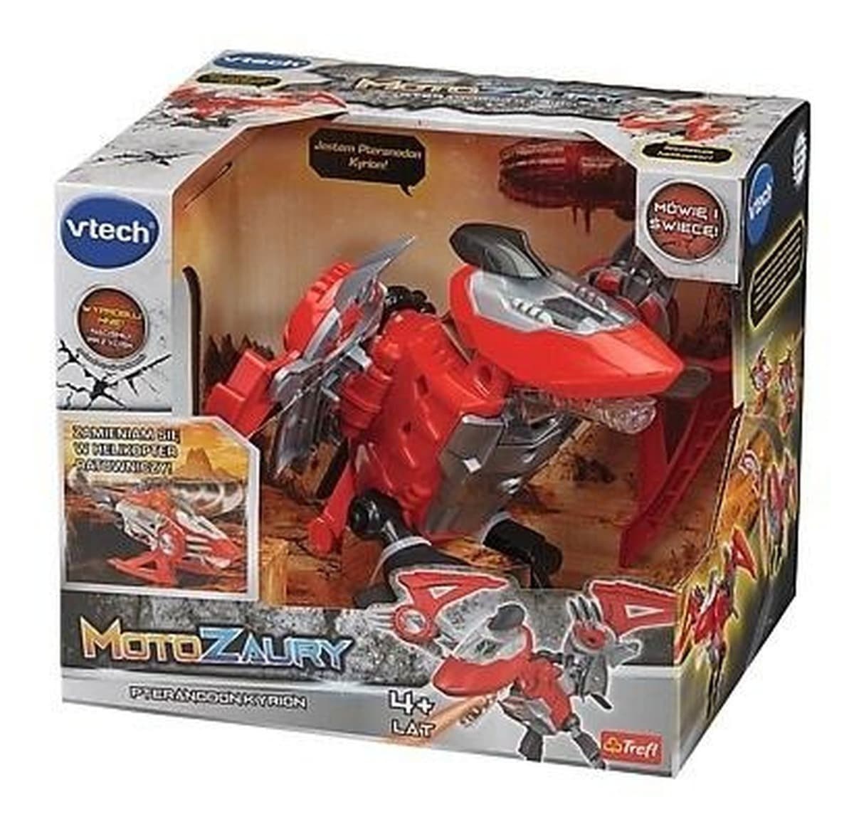 VTech Interaktywna Zabawka Motozaury Pteranodon Kyrion Helikopter