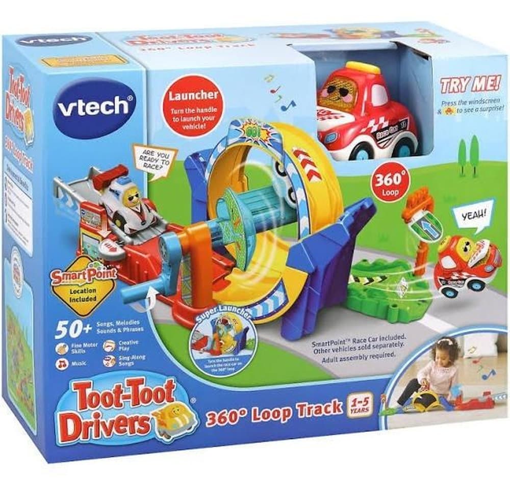 VTech Tut Tut Autka - Diabelska Pętla 360 z autkiem wyścigówką