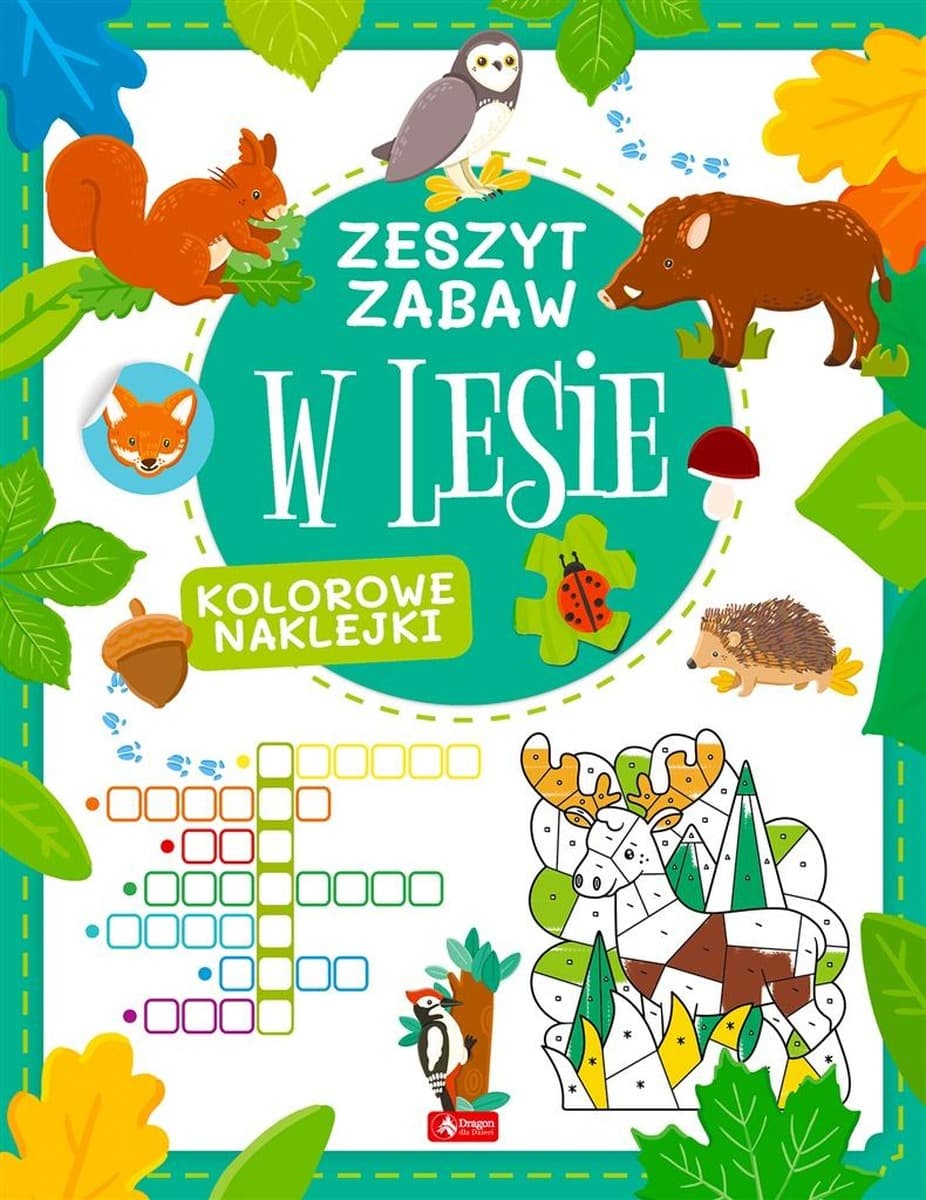 W lesie Zeszyt zabawy edukacyjne zadania dla dzieci