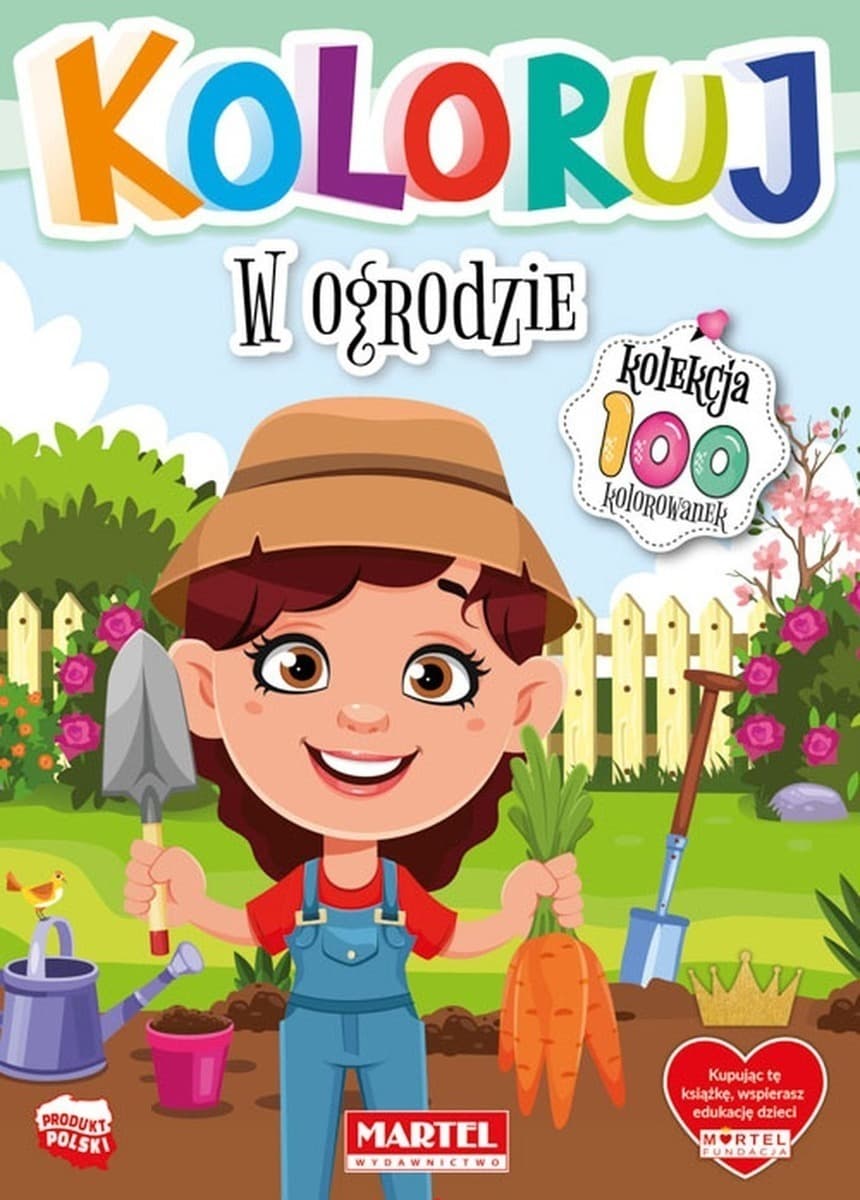 W Ogrodzie. Kolorowanka dla dzieci