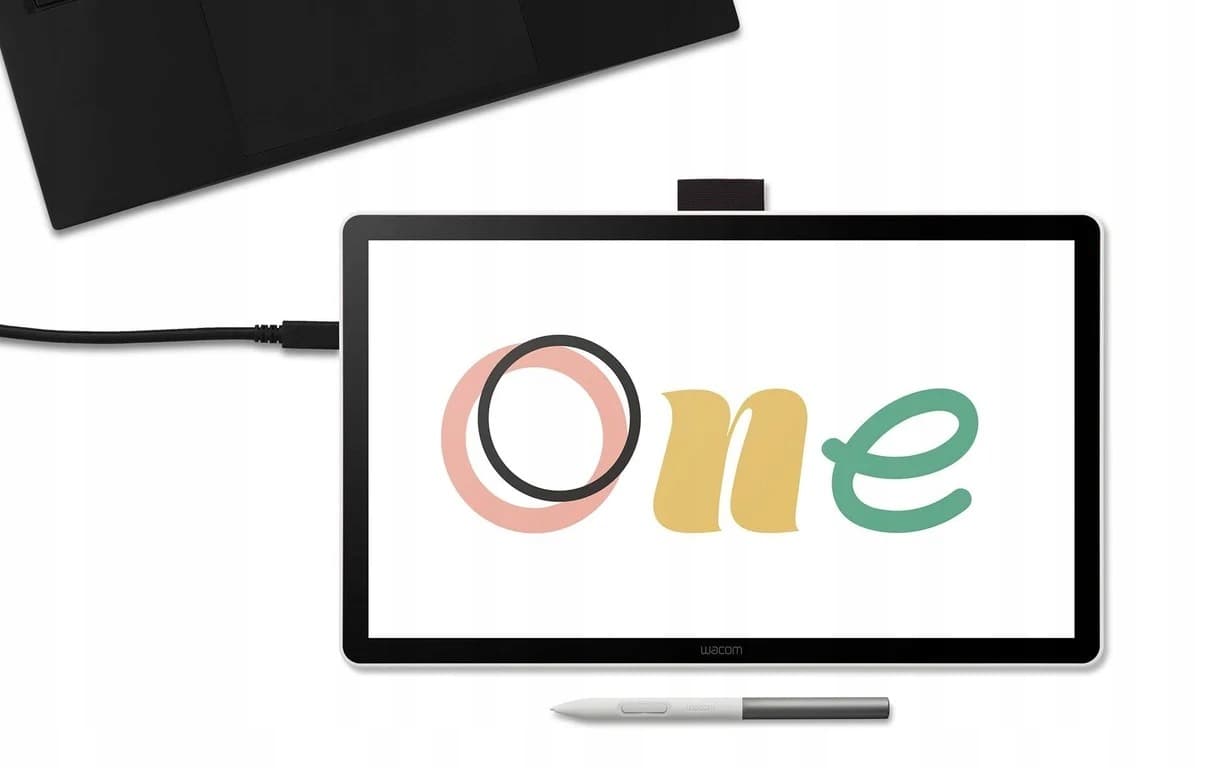 Wacom One 14 - tablet graficzny ekranowy z piórkiem i kablem USB-C