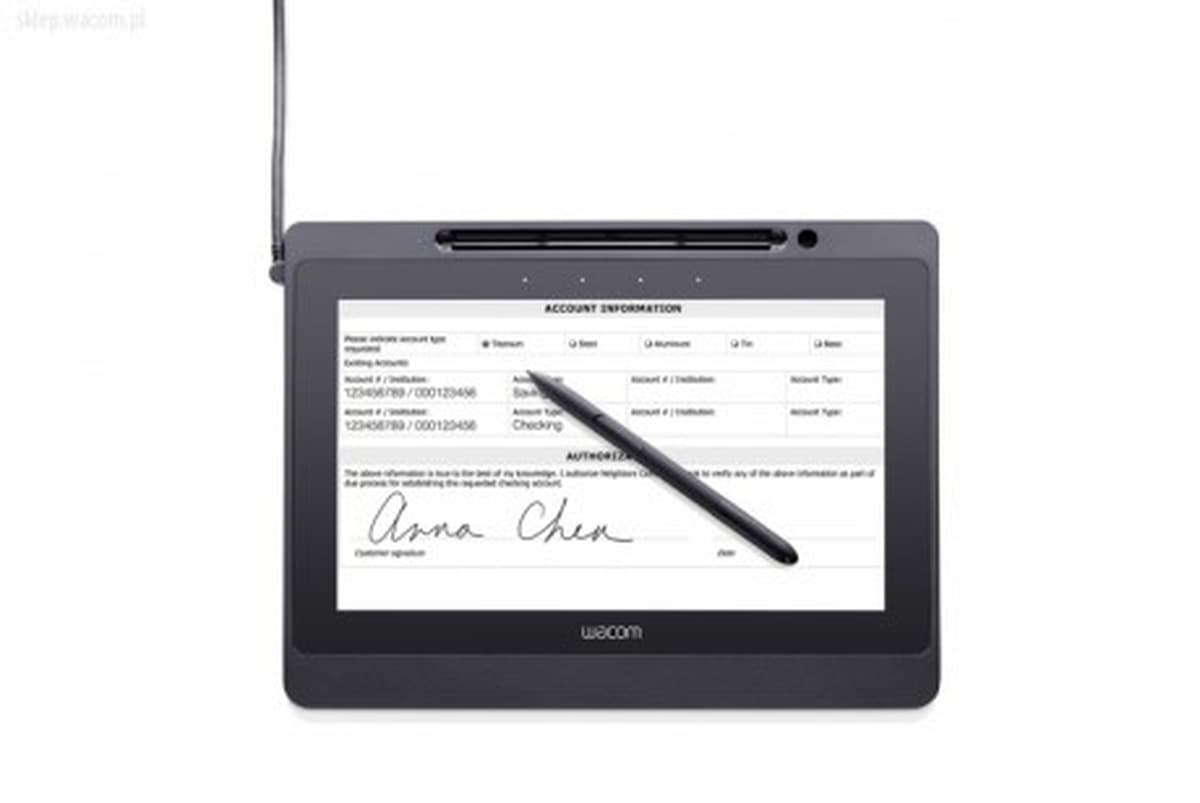 Wacom Signature Set DTU-1141B - profesjonalny tablet do podpisu elektronicznego