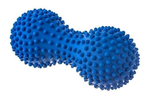 Wałek rehabilitacyjny z kolcami duo-ball niebieski 15,5 cm wyrób medyczny