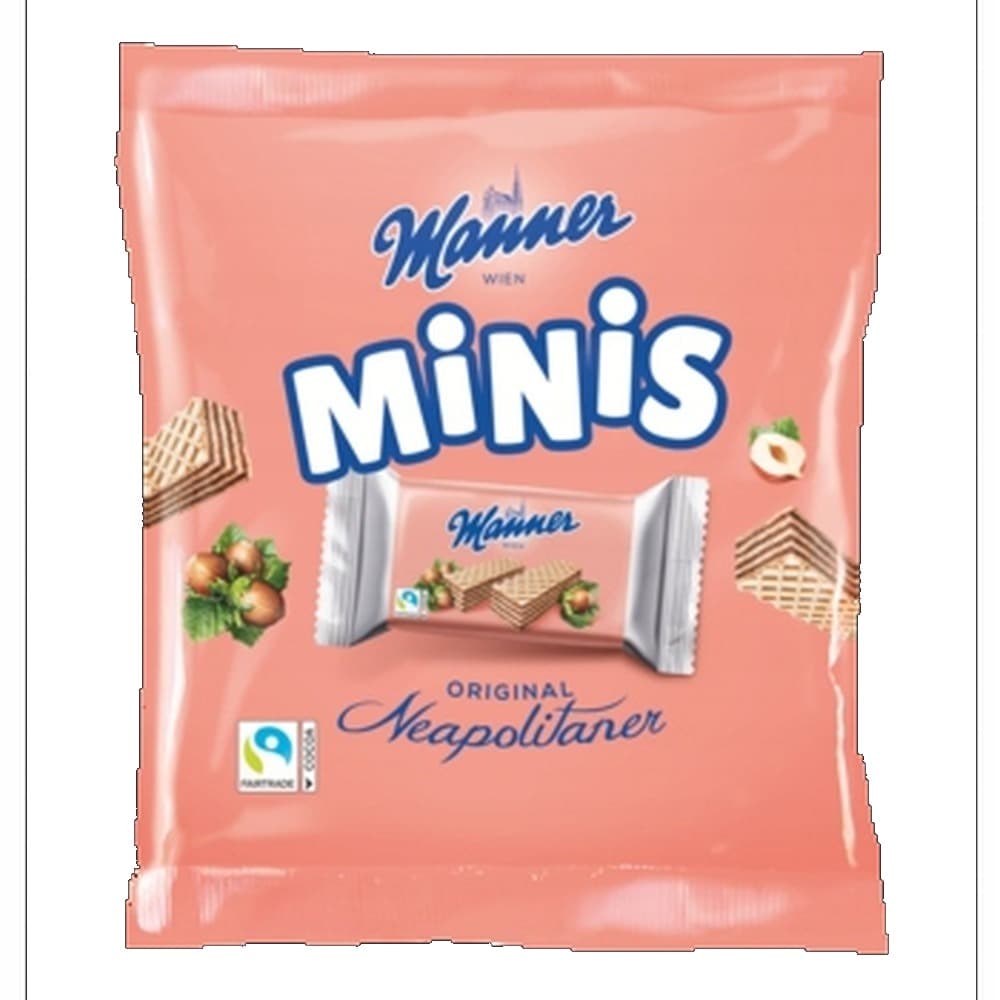 Manner Wafle Minis z orzechami 10x15g