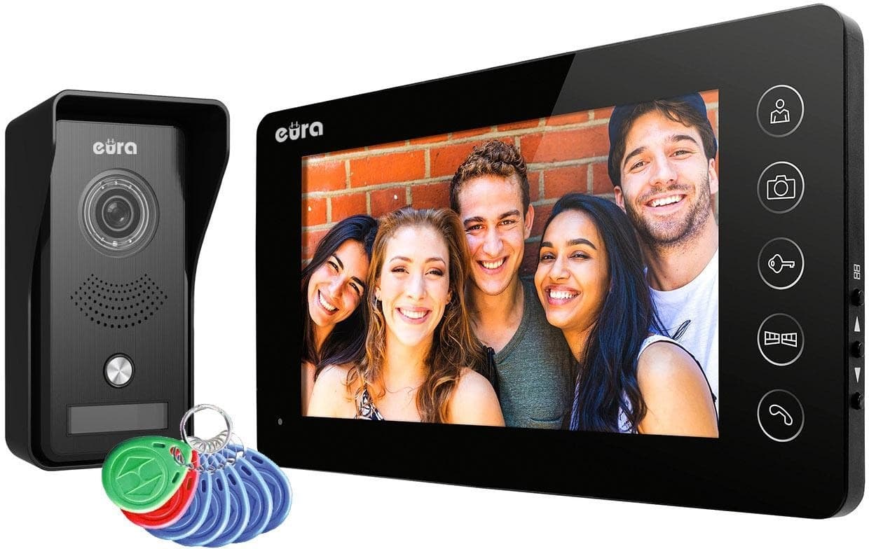 EURA Wideodomofon z Czarnym Monitorem