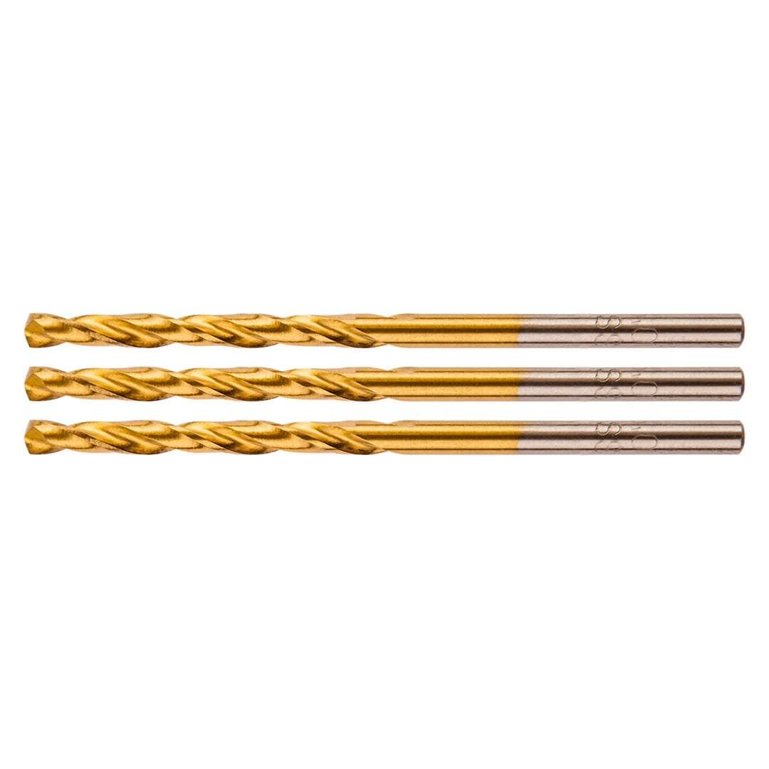 Wiertło do metalu HSS-TiN 2.4 mm, 3 szt.