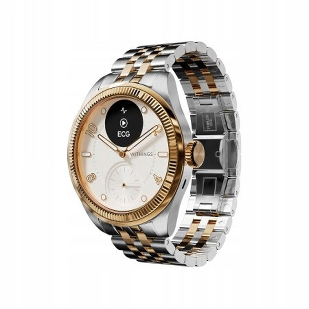 Withings Scanwatch Nova Brilliant 39mm (EKG, puls, SPO2, temp., aktywność, sen, gold)
