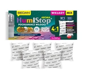 Wkład do pochłaniacza wilgoci Humistop 18m2 / 45m3 (4+1) Duża Paka
