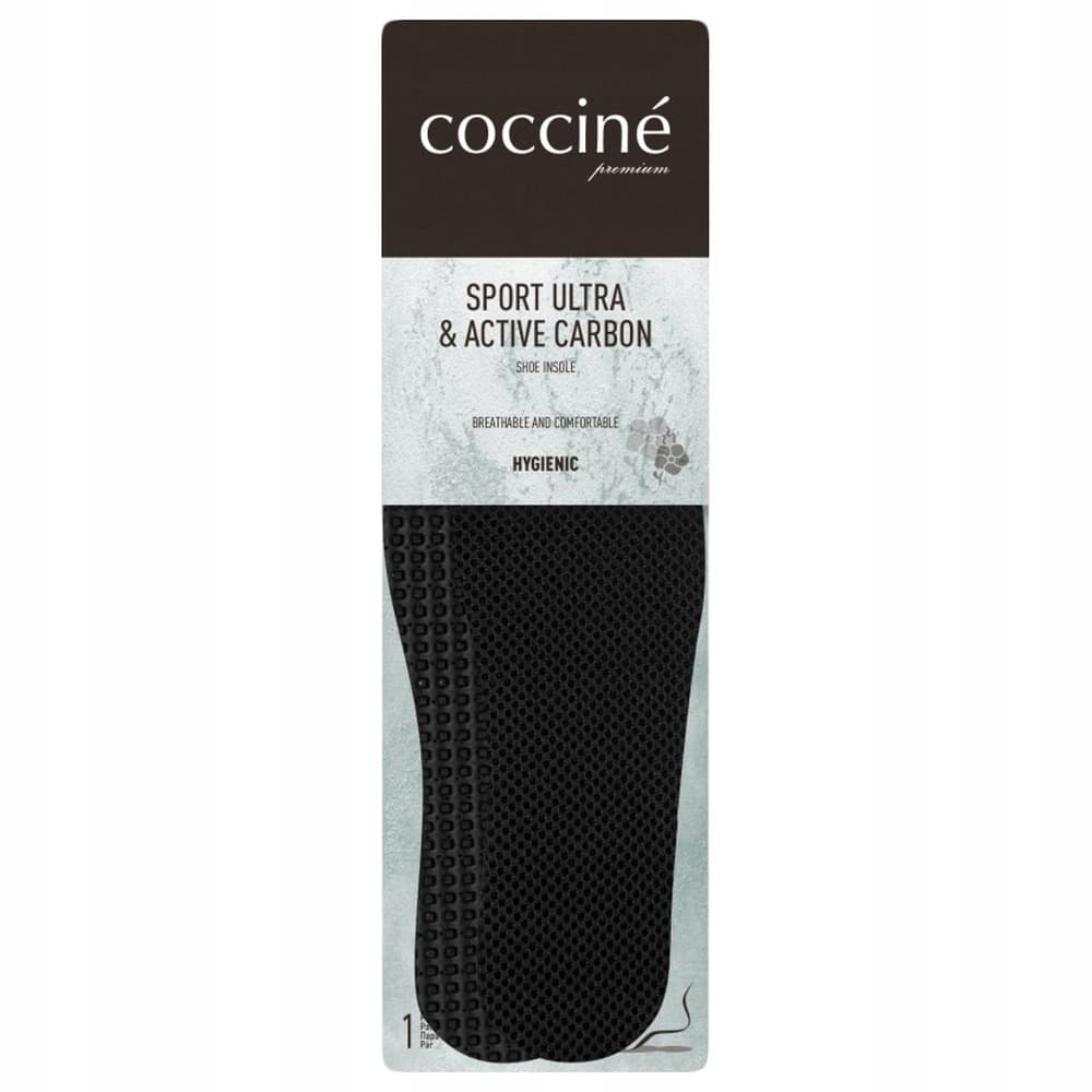 Coccine wkładki do obuwia SPORT ULTRA&ACTIVE CARBON czarna rozmiar 36