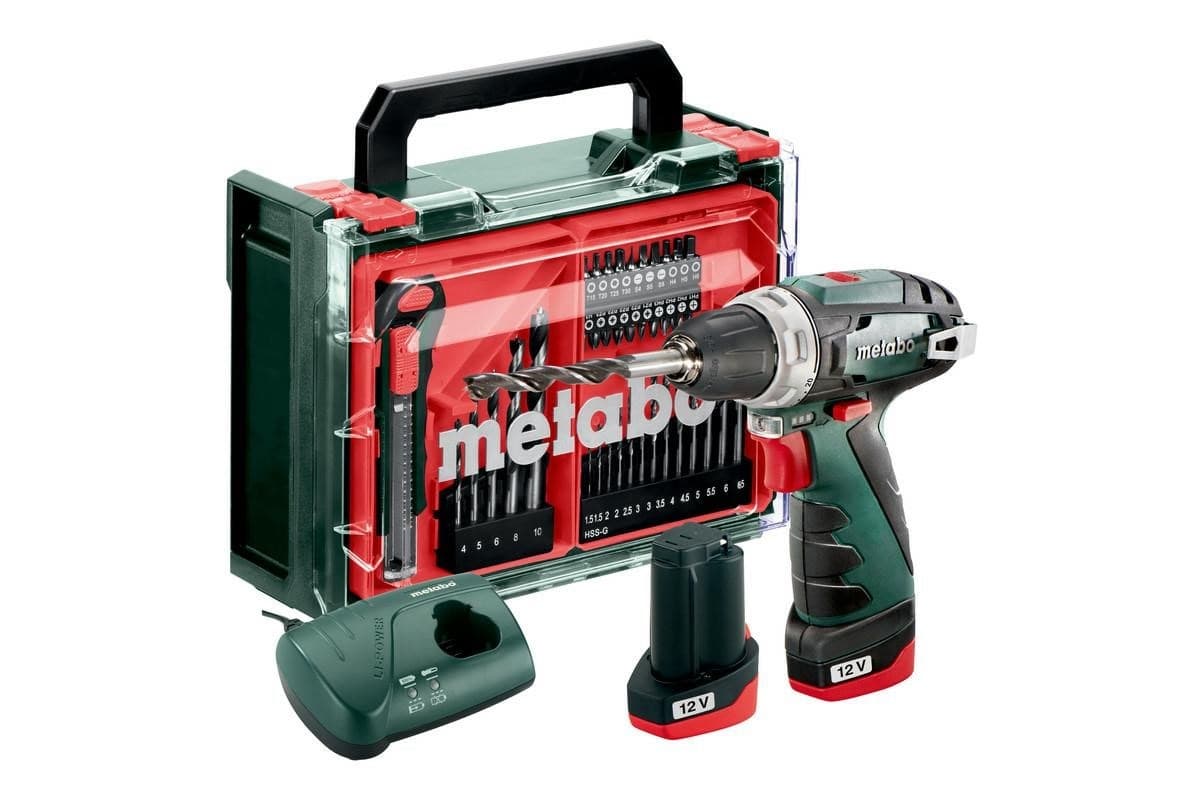 Wkrętarka akumulatorowa Metabo PowerMaxx BS Basic Set 12V 2x2.0Ah 34/17Nm