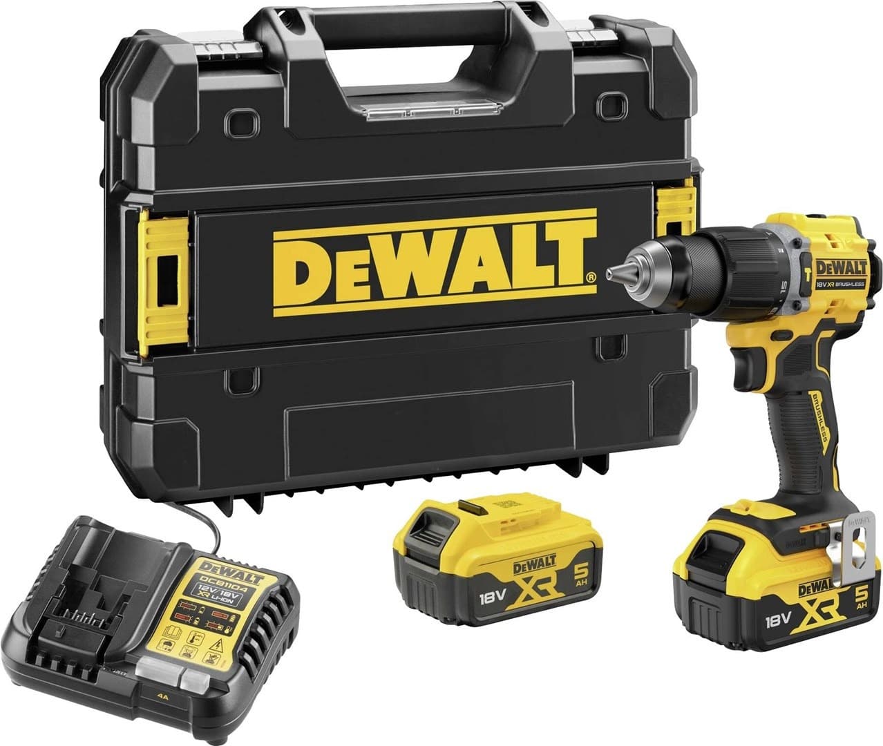 Wkrętarka udarowa akumulatorowa DEWALT 18V 74Nm 2x5,0Ah w walizce TSTAK