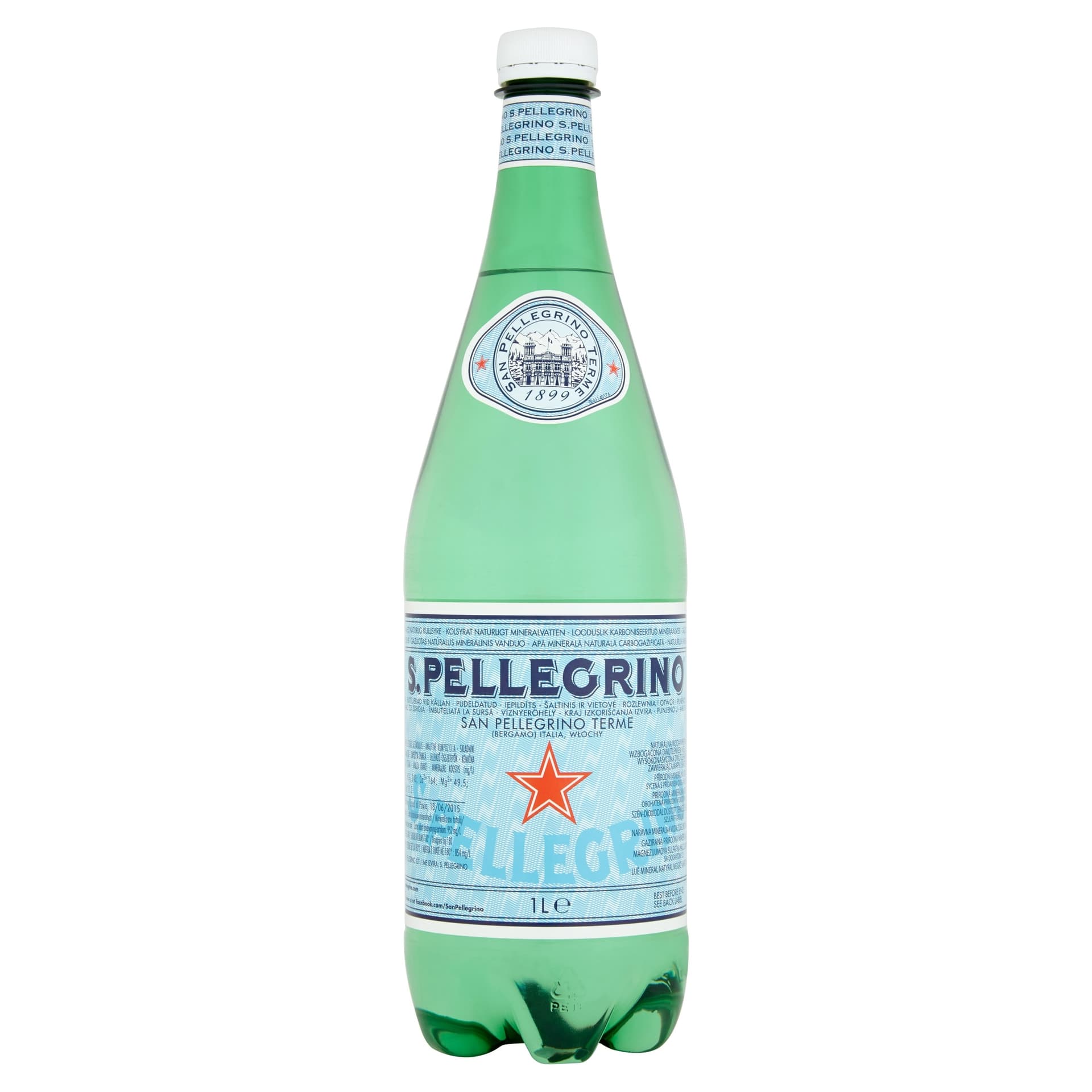 S.Pellegrino woda mineralna gazowana 1 litr