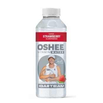 Woda witaminowa truskawkowa z trawą cytrynową OSHEE 555 ml niegazowana