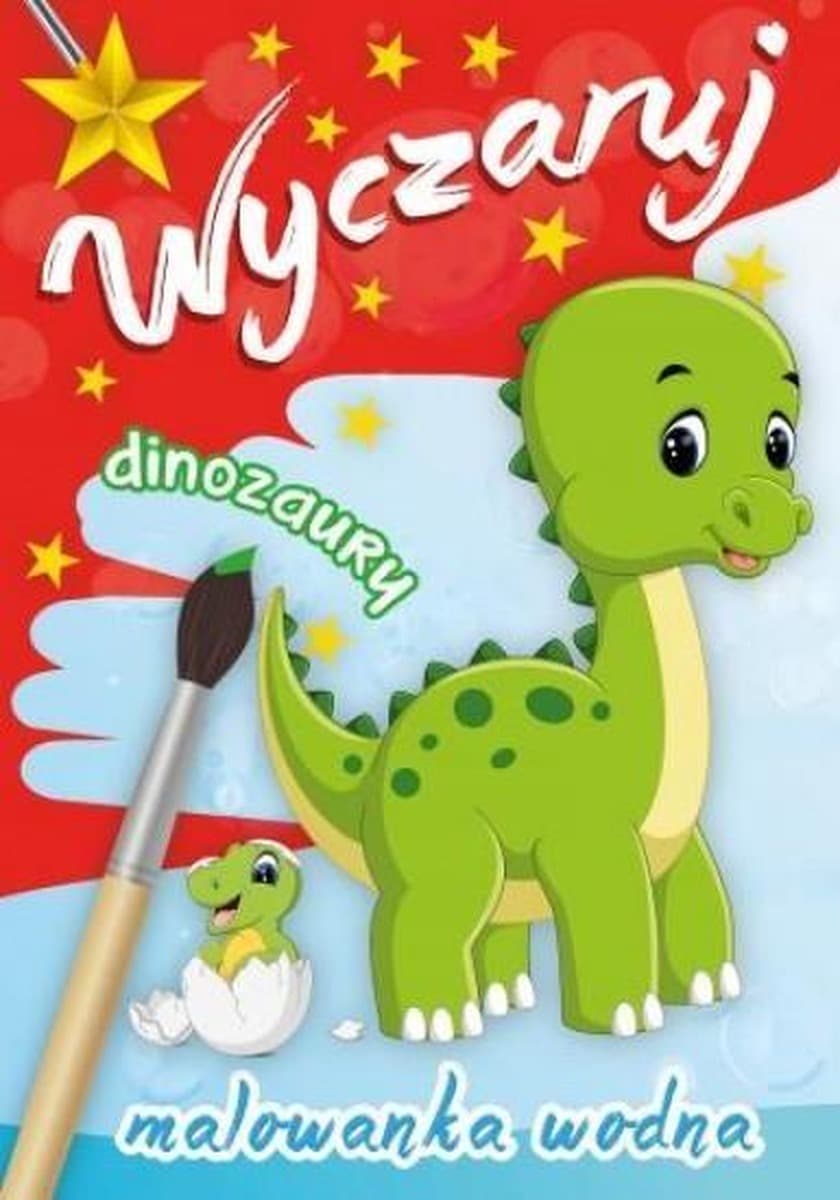 Wodna malowanka dla dzieci Wyczaruj dinozaury 8 stron