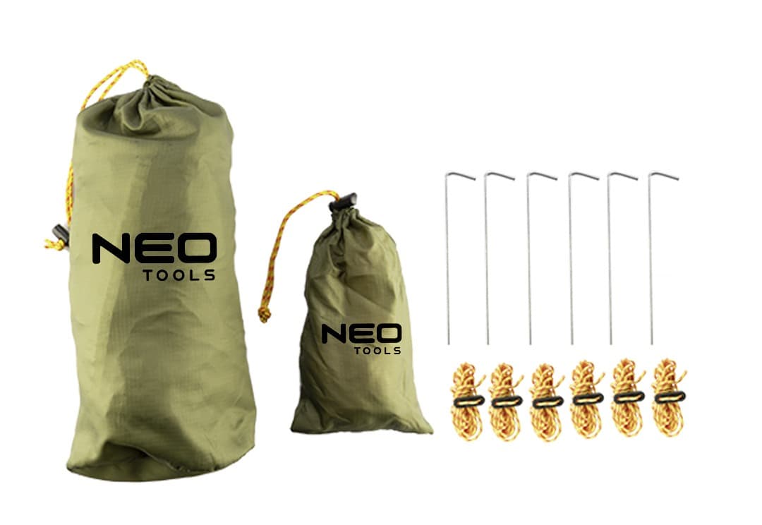 Tarp biwakowy wodoodporny NEO TOOLS 360 x 290 cm