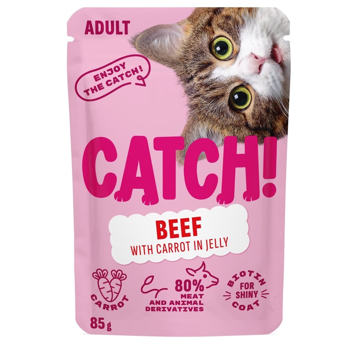 Wołowina z marchewką w galaretce 85g CATCH