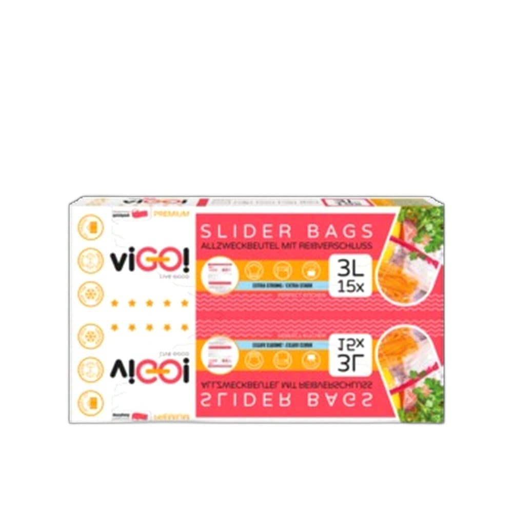 viGO! Woreczki slider LD 3L 15szt box