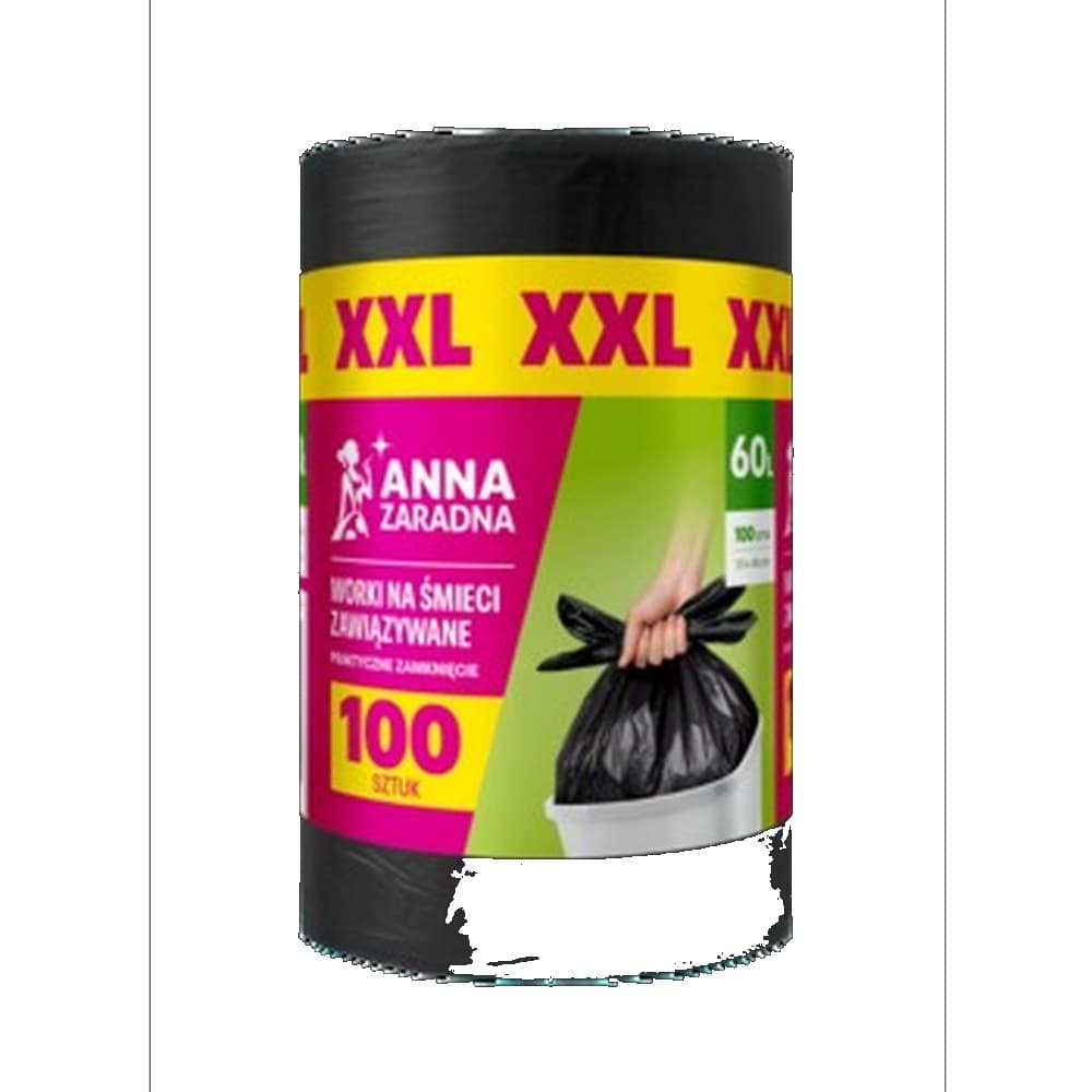 Worki na śmieci Anna Zaradna XXL 60L 100 sztuk