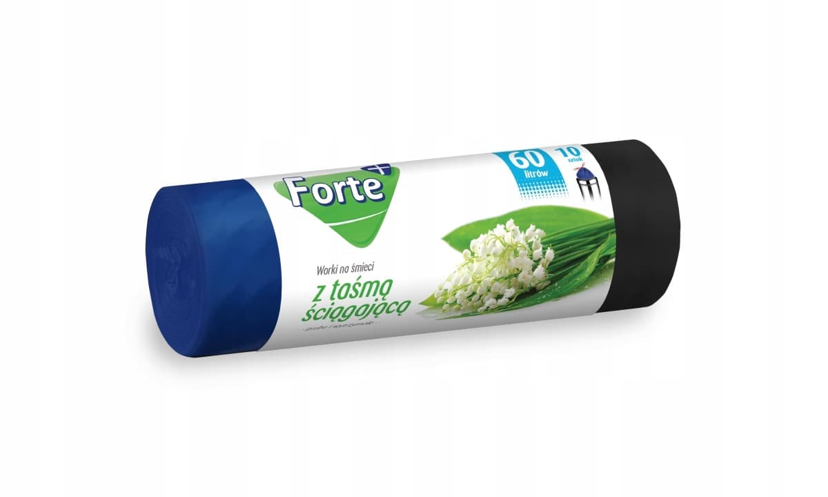 Forte+ Worki na śmieci z taśmą 35L 15 szt. LDPE