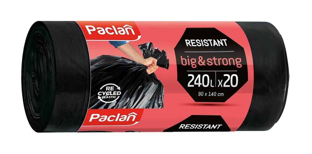 Paclan Big&Strong worki na śmieci 240L 20 szt.